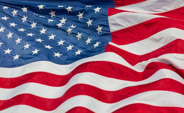 A stock image of the United States flag.